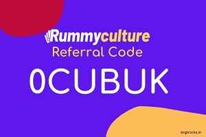 Rummy Culture Referral Code → 0CUBUK : Earn ₹20 on Signup & Upto ₹50 Per Referral 1 Rummy culture referral code