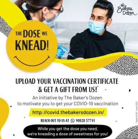 Get Free Baker’s Dozen Products For Uploading Vaccination Certificate