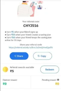 Wizely app referral code