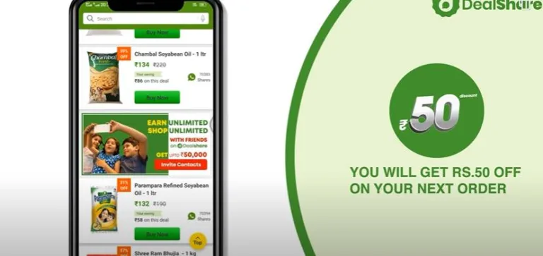 Dealshare App Refer & Earn – Huge Discounts on Grocery | Flat Rs.50 Discount on Referral