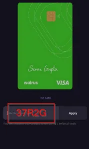 Walrus Referral Code