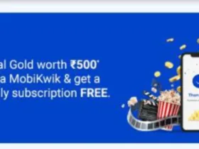 Mobikwik Gold offer : Free Zee5 Premium Membership on Purchase of Gold From Mobikwik 32 Mobikwik
