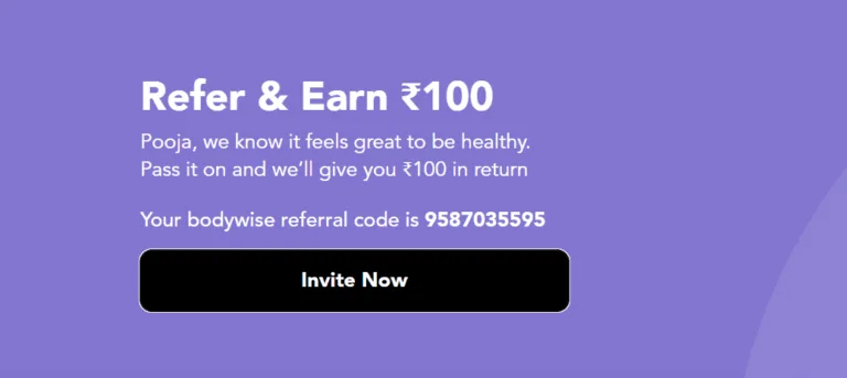 Bodywise Referral Code [9587035595]: Free ₹200 Discount on Orders | ₹100 Per Referral