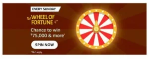 Amazon Wheel of Fortune - Spin Wheel & Win Amazon Pay Cash & Other Prizes 1 Amazon Wheel of Fortune