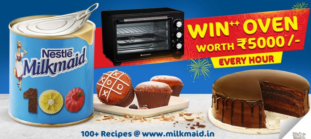 Nestle Milkmaid Contest - Just Send an SMS & Get a chance to win OTG every hour 1 Nestle
