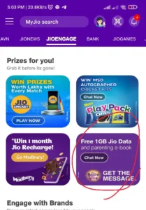 Jio Free Data