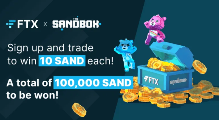 FTX SAND Airdrop: Earn Flat 10 SAND worth Rs.5000 for new users