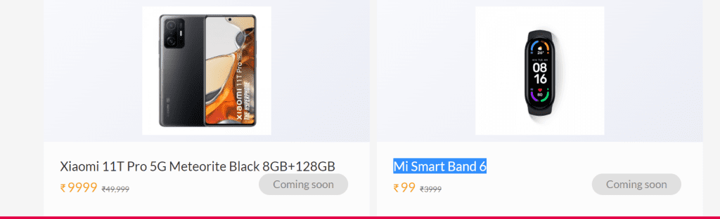 Valentine & Mi Flash Sale: Get Mi Smart Band 6 @99 2 Mi