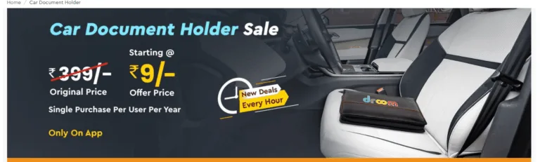 Droom Document Holder Sale – Get Document holder worth ₹399 For ₹9 Only
