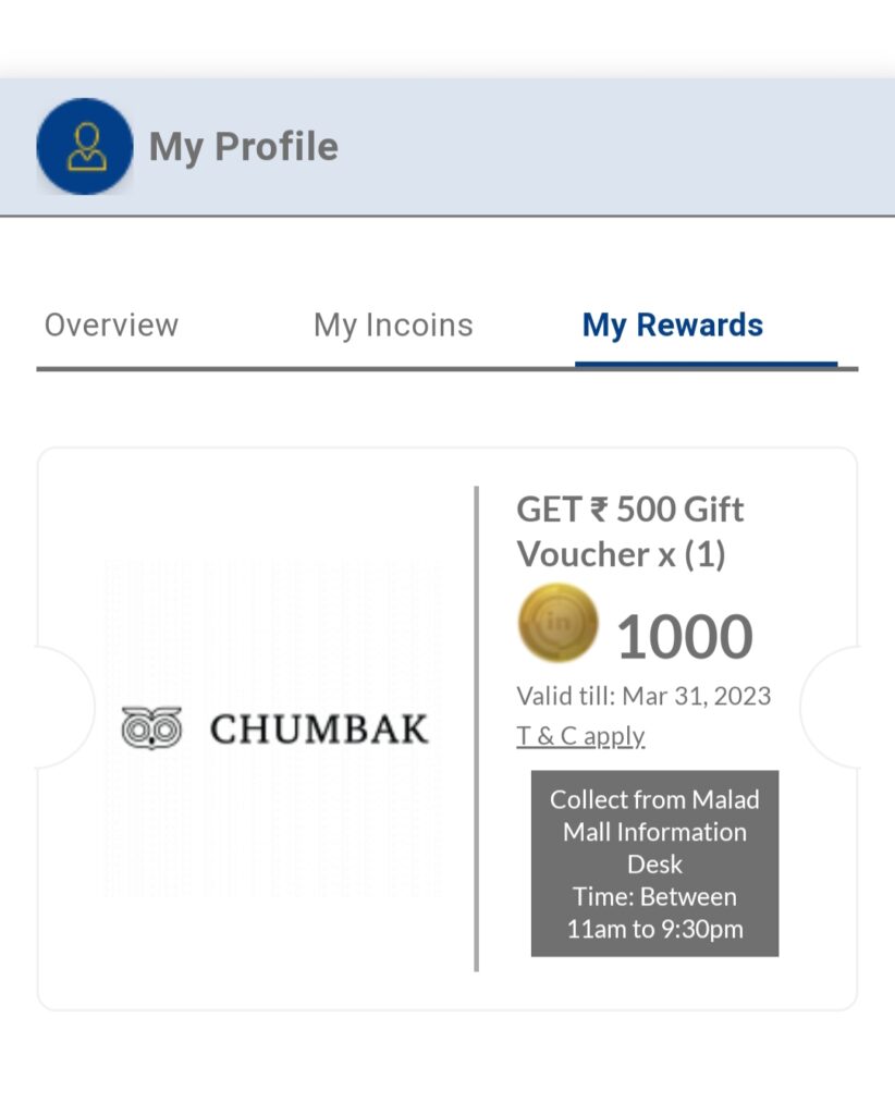Inorbit Mall Offer - Get a Free Rs.500 Chumbak Gift Voucher | Bigtricks.in