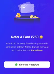 Mobikwik Credit Card Bill Payment Refer & Earn : ₹100 Cashback on First Credit Card Bill Pay | ₹250 Per Referral 1 Mobikwik