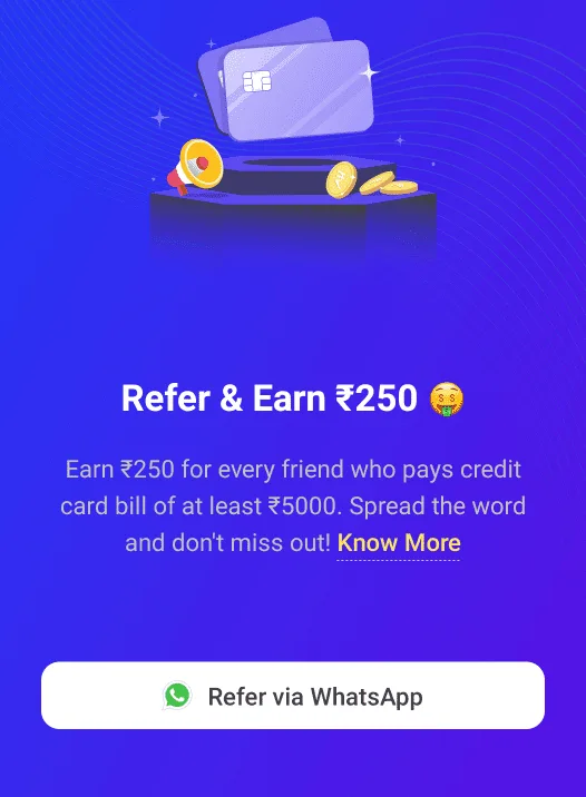 Mobikwik Credit Card Bill Payment Refer & Earn : ₹100 Cashback on First Credit Card Bill Pay | ₹250 Per Referral