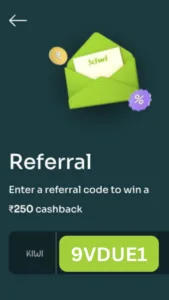 (WE4YDB) Kiwi Rupay Credit Card Referral Code : Lifetime Credit Card + ₹1500 Per Referral 2 Kiwi App Referral Code
