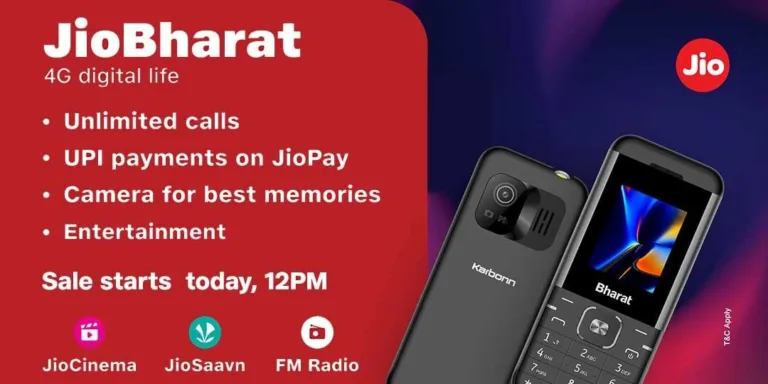 Jio Bharat 4G Phone Flash Sale @ 12 PM On Amazon