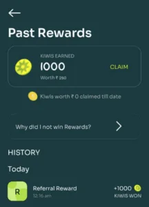 (WE4YDB) Kiwi Rupay Credit Card Referral Code : Lifetime Credit Card + ₹1500 Per Referral 7 Kiwi App Referral Code