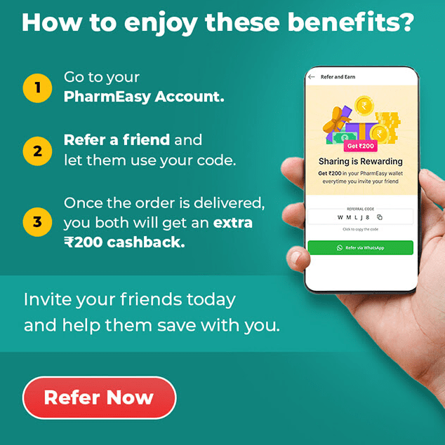 [MLD1B] Pharmeasy Referral Code Rs.200 Cashback on Each Referral