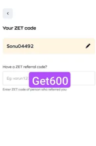 Zet Referral Code