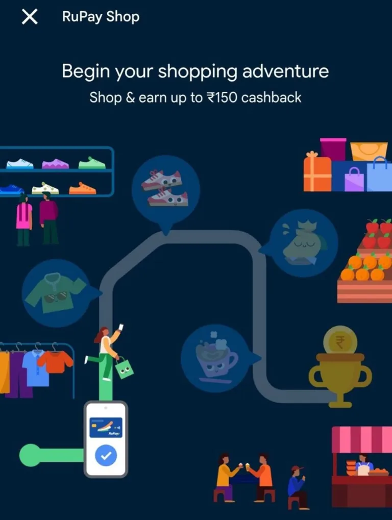 GPay RuPay Offer 2025: Get Upto ₹150 Cashback by Collecting 4 Gems