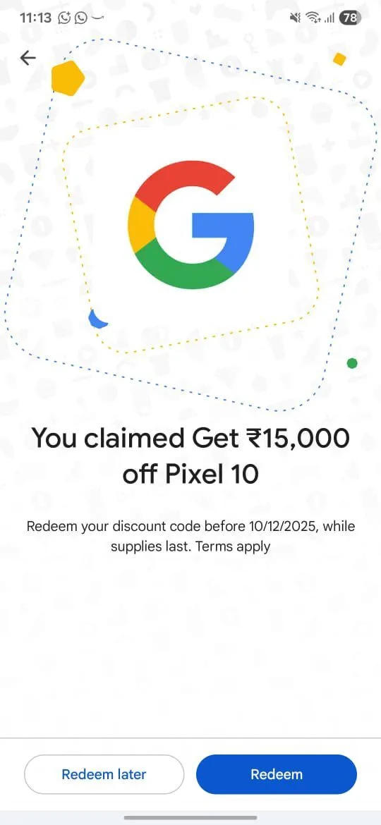 Google Play Platinum/Diamond Users: Get ₹13000 – ₹15000 OFF Pixel 10!