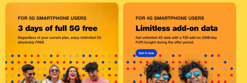 Jio Free 5G Data