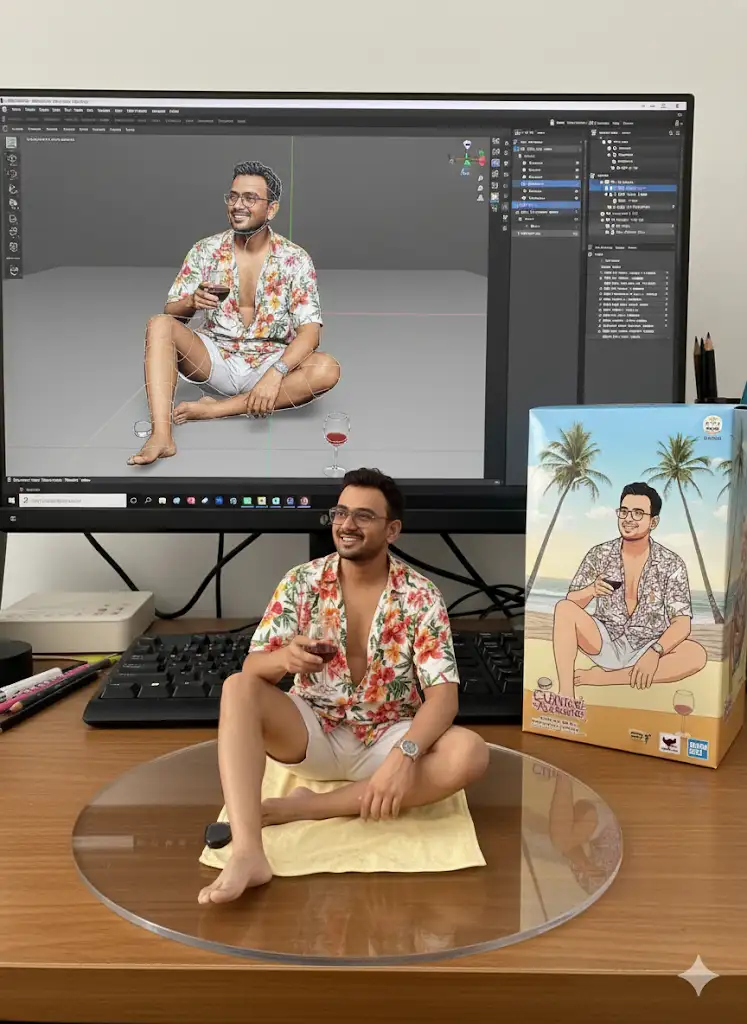 Prompt to create Your Miniature Figurine  Image & video