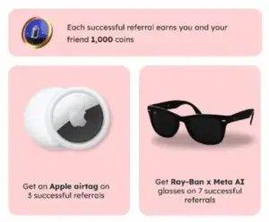 Scapia Credit Card : Refer 3 Friends & get an Apple AirTag + Meta Ray ban Ai glasses for 7 friends