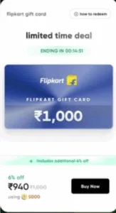 Flipkart Vouchers Offers : 11% Cashback on Flipkart Vouchers 2 Flipkart Voucher