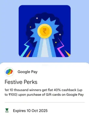 Gpay Gift Cards Offer - Get 30-40% Cashback on All Gift Cards 2 Gpay
