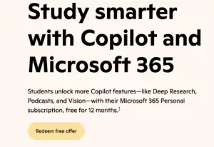 [Trick] Get 1 Year of Microsoft 365 Personal with AI – Completely Free for Students