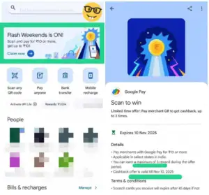 Google Pay Weekend Flash Offer: Get Up to ₹101 Cashback on Merchant Payments