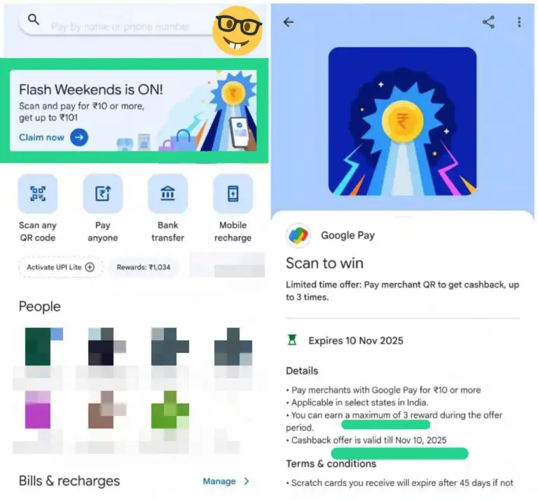 Google Pay Weekend Flash Offer: Get Up to ₹101 Cashback on Merchant Payments