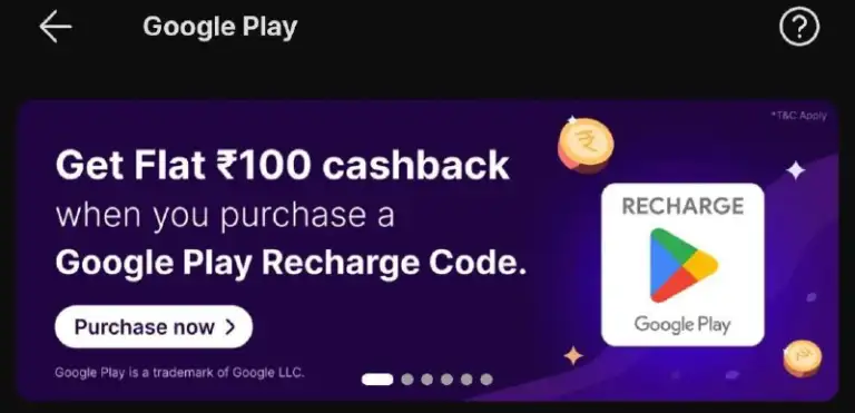 PhonePe Flat Rs.100 Cashback on Google Play Gift Card Purchase – Grab Now!