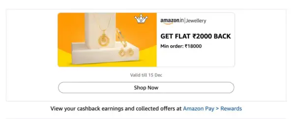 Amazon Gold Loot: Flat ₹2,000 Cashback + 5% Card Cashback 2