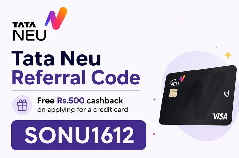 [SONU1612] Tata Neu Referral Code : Lifetime Free Credit Card With Upto 7% Cashback on Shopping |