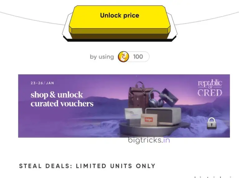Cred Huge Loot: Get Free Coupons Worth ₹1300 with No Minimum Order