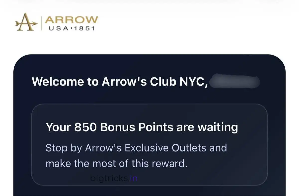 Arrow Clothing Free Shopping Offer