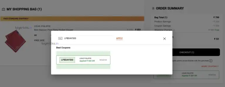 Louis Philippe Loot: Get Free ₹500 Shopping with This Easy Trick