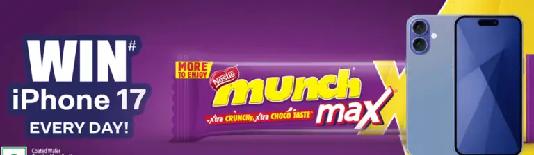 [Lot Number] Nestle Munch Max iPhone 17 Offer – Win iPhone 17 Daily