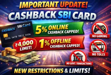 SBI Cashback Card Devaluation Feb 2026: Cashback Cap Reduced to ₹2,000 on Online Payments 6 SBI Cashback Credit Card