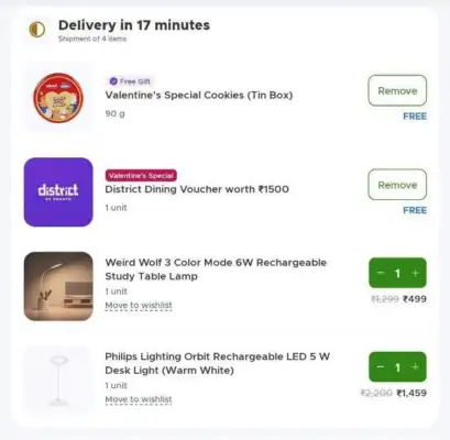 Blinkit Valentine's Offer: Get upto ₹6000 District Dining Voucher + Free Cookie Box 2 Blinkit