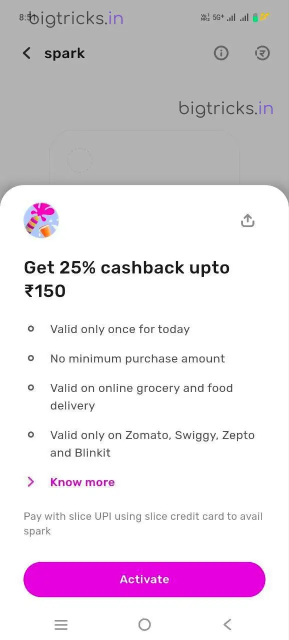 Slice Holi Special: Flat ₹150 Cashback on ₹600 Groceries 1 Slice Credit Card Holi Offer