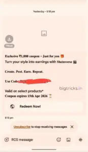 Shein ₹1000 Free Shopping Code Available Now