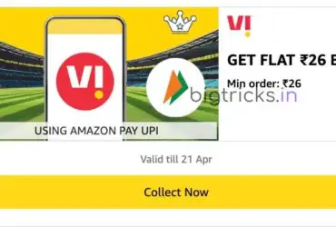 Amazon VI Recharge Offer: Get ₹26 Cashback on ₹26 Vi Recharge via Amazon UPI 5