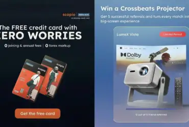 Scapia Refer & Earn: Refer 5 Friends & Get Free Crossbeats LumeX Vista Projector Worth ₹25,000 8 Scapia