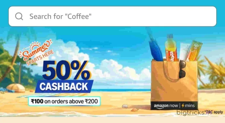 Amazon Now Loot Offer: Get Flat ₹100 Cashback on ₹200 Grocery Orders