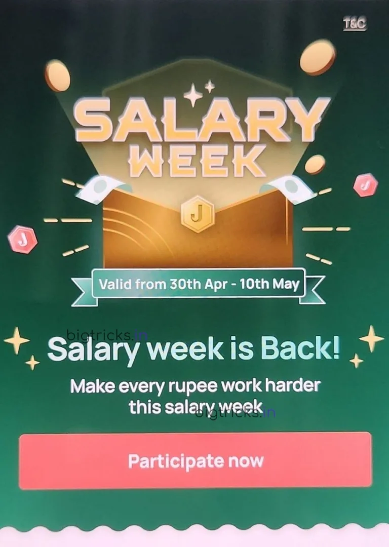 Jupiter Salary Week Offer: Get 2% Cashback on Credit Card Bill Payments