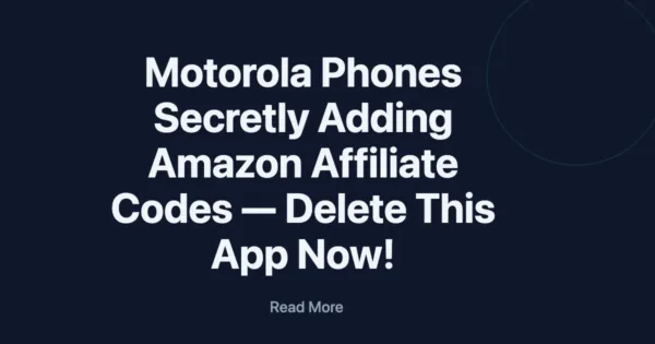 Motorola Phones Secretly Adding Amazon Affiliate Codes 1 Motorola