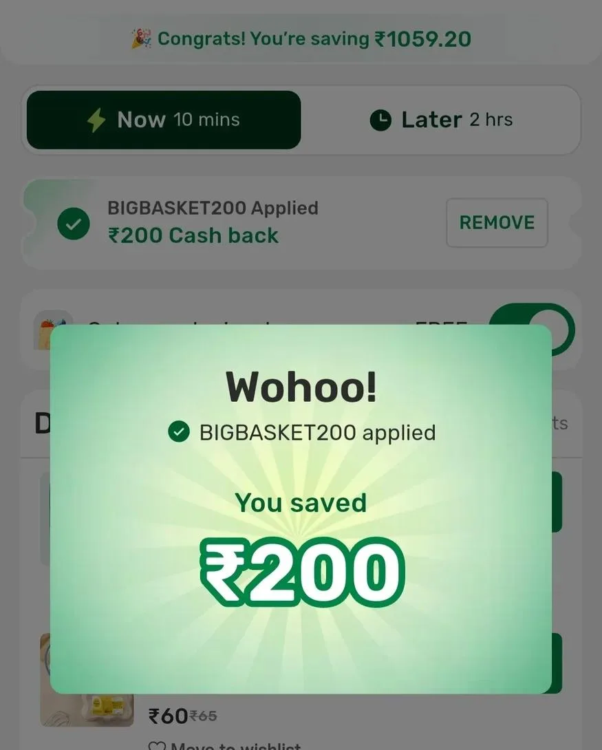 BigBasket Coupon Code: Get ₹200 Cashback on ₹1499 Order 1 BigBasket ₹200 Cashback Offer Banner