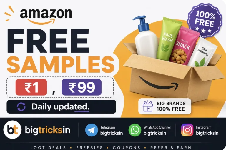 Amazon Free Samples: Get Products for ₹1