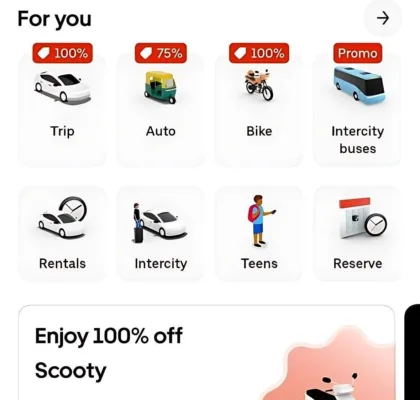 Uber Free Ride Offer: Get 100% Off on Car, Bike & Auto Rides 2 Uber